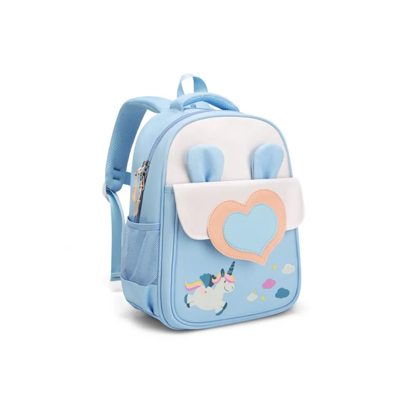 V.NINE Fabric Student Bag Medium Size Kids' Blue/Pink/Purple-2