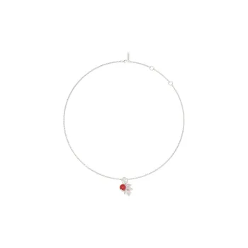 Mouhooland Red Agate Necklaces Unisex