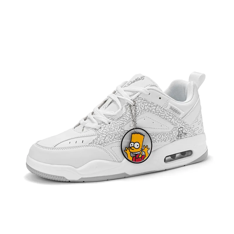 The Simpsons Cushioning Coverage Height Increasing Balance Wear Resistant Lightweight Skateboard Shoes Unisex-9