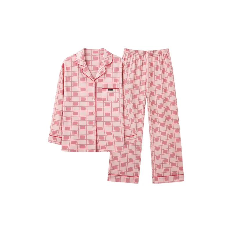 XIAFENYAN Pajama Set Women's Pink-0