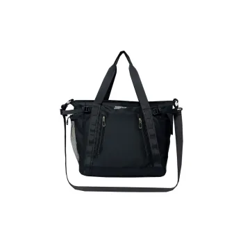 GOBLIN SHARKS 1759 Oxford Shoulder Bag Crossbody Bag Large Size Unisex Black/Dark Gray