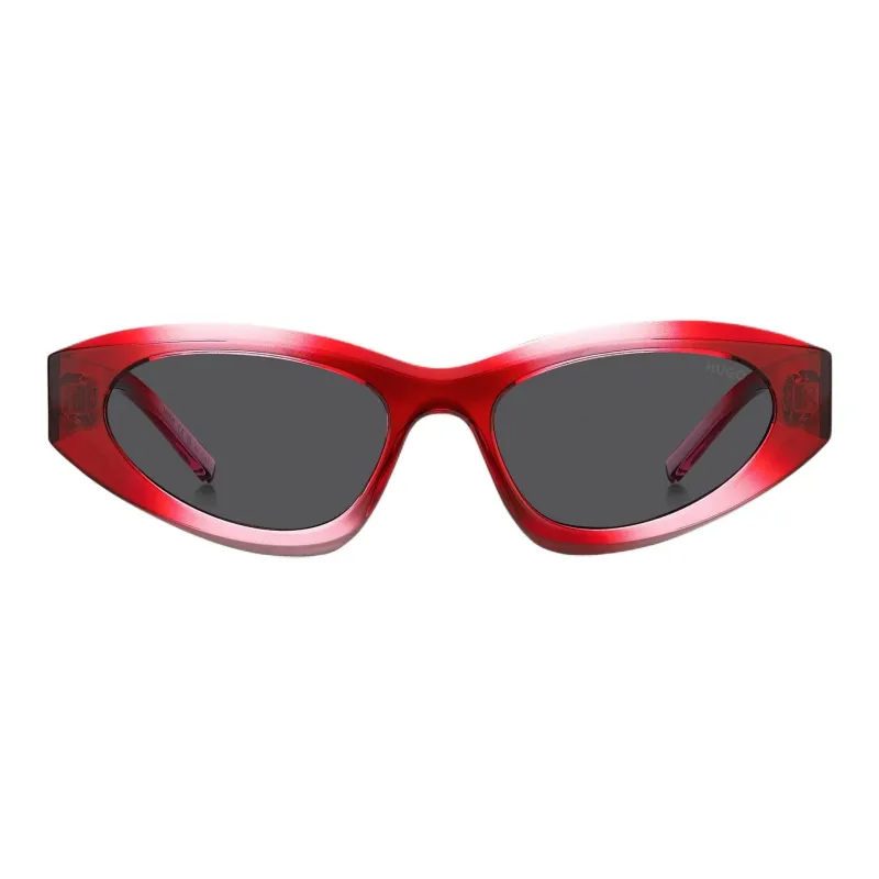 HUGO BOSS Irregular Shape Sunglasses Men's Red-1