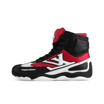 LOUIS VUITTON High Top Casual Shoes Men's Red Black