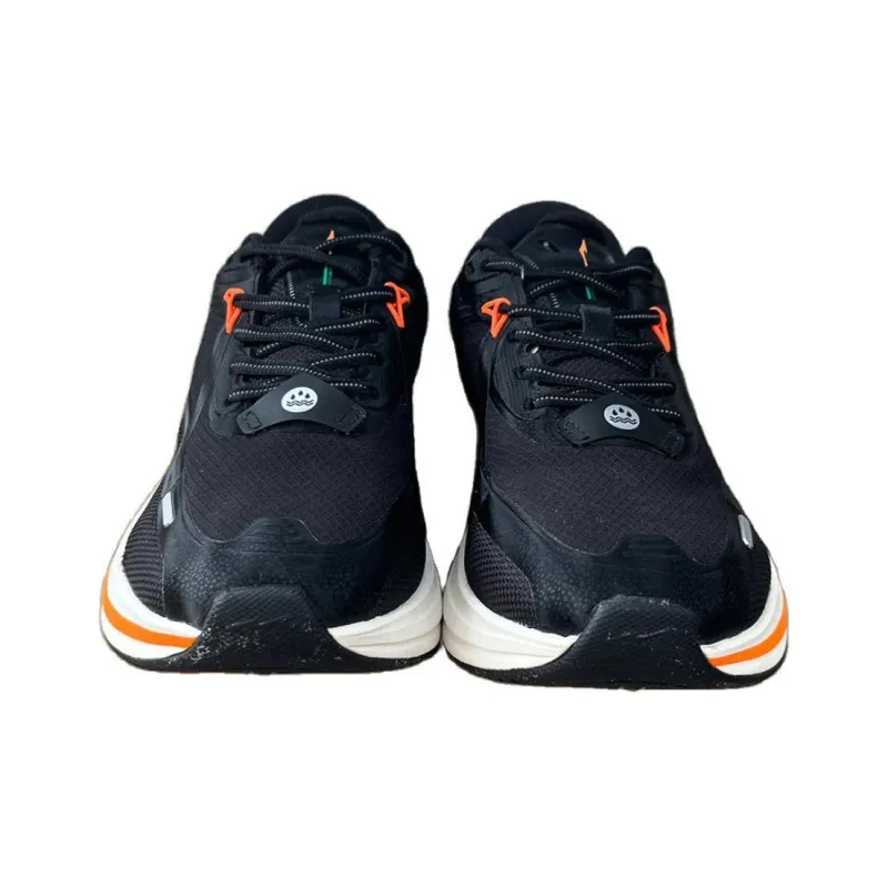 Erke Cushioning, Slip Resistant, And Abrasion Resistant Low Top Casual Running Shoes Men's Black-2