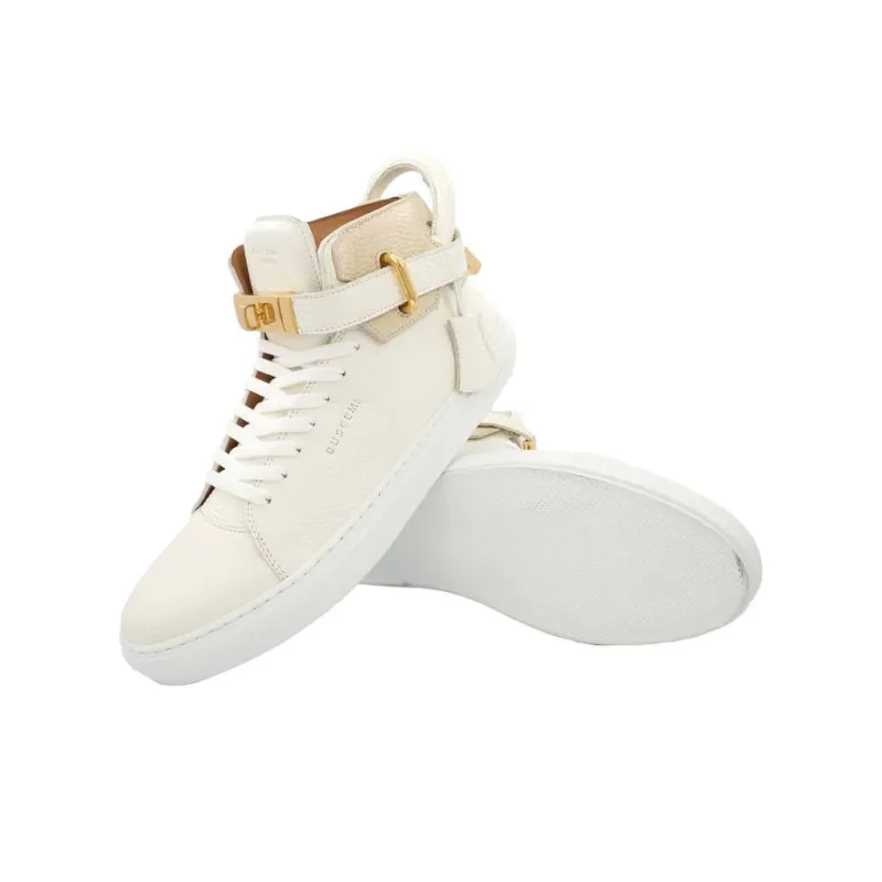 Buscemi High-Top Skateboard Shoes Men's Ecru-3