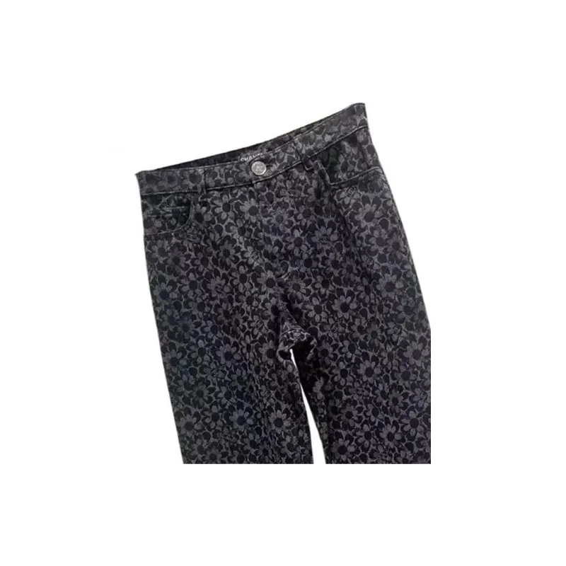 CHANEL FW24 Jeans Women's Black Gray Color-3