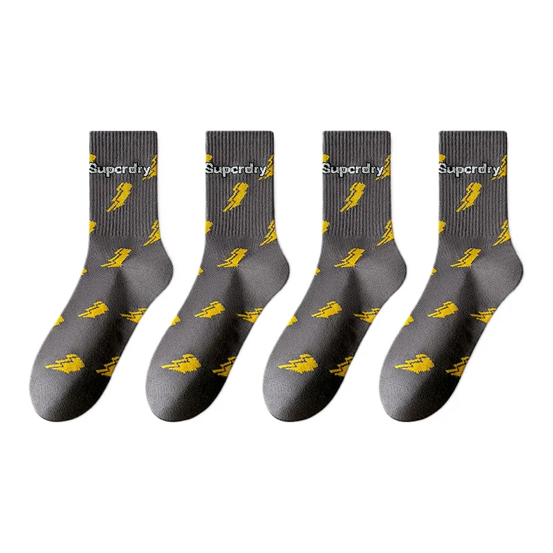 Cotton Gene Mid Calf Socks Men's 4 Pack-8