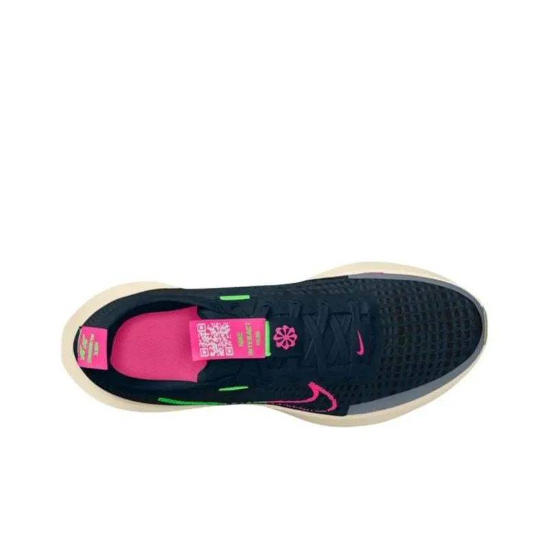 Nike Interact Run Armory Navy Hyper Pink Pale Ivory Green Strike Women's-2