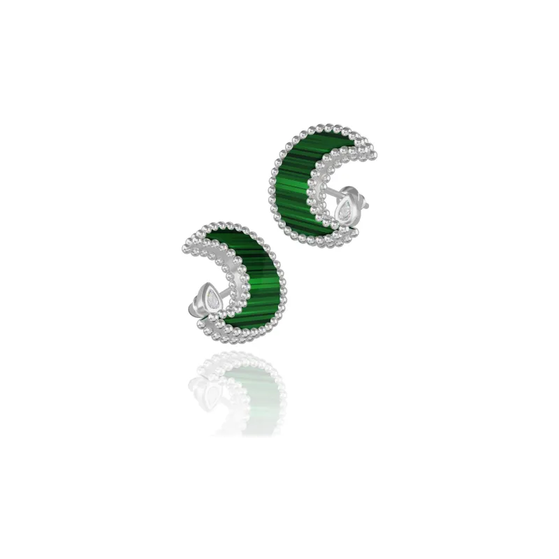 ICEGANG S925 Sterling Silver Needle Stud Earrings Unisex-1