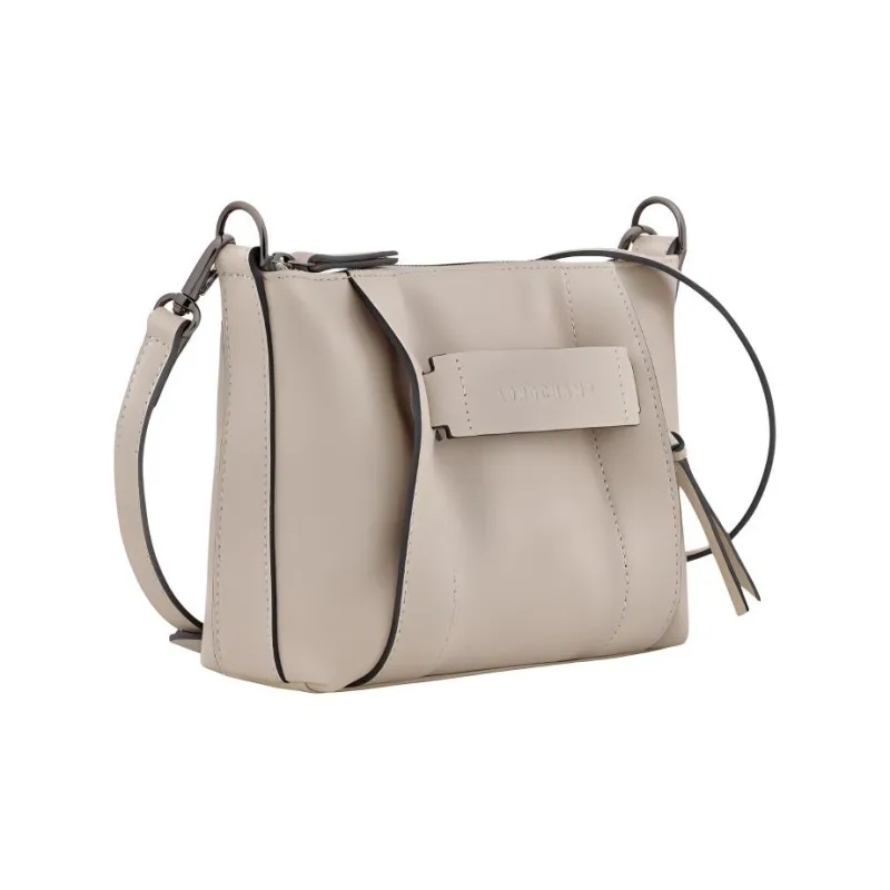 LONGCHAMP 3D Calfskin Tote Bag, Shopping Bag, Shoulder Bag, Crossbody Bag Women's Gray-1