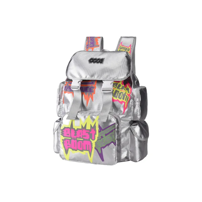 COEXISTENCE Polyester Traveling Essentials For Students Backpack Large Size Unisex Gray-1