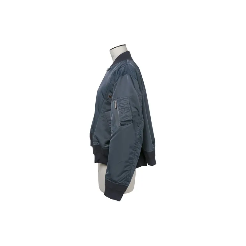 Sacai Nylon Twill Blouson 'Blue Grey'-2
