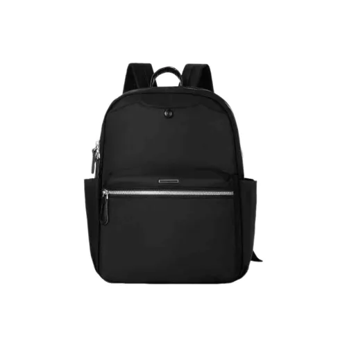 Tonlion Nylon Backpack Regular Women's Ecru/Black