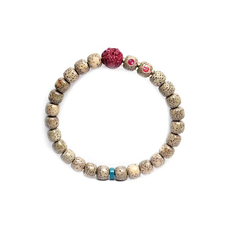 MOUNTAINS AND MANS Star Moon Bodhi Seeds New Chinese Style Good Luck Beaded Bracelet Unisex-1