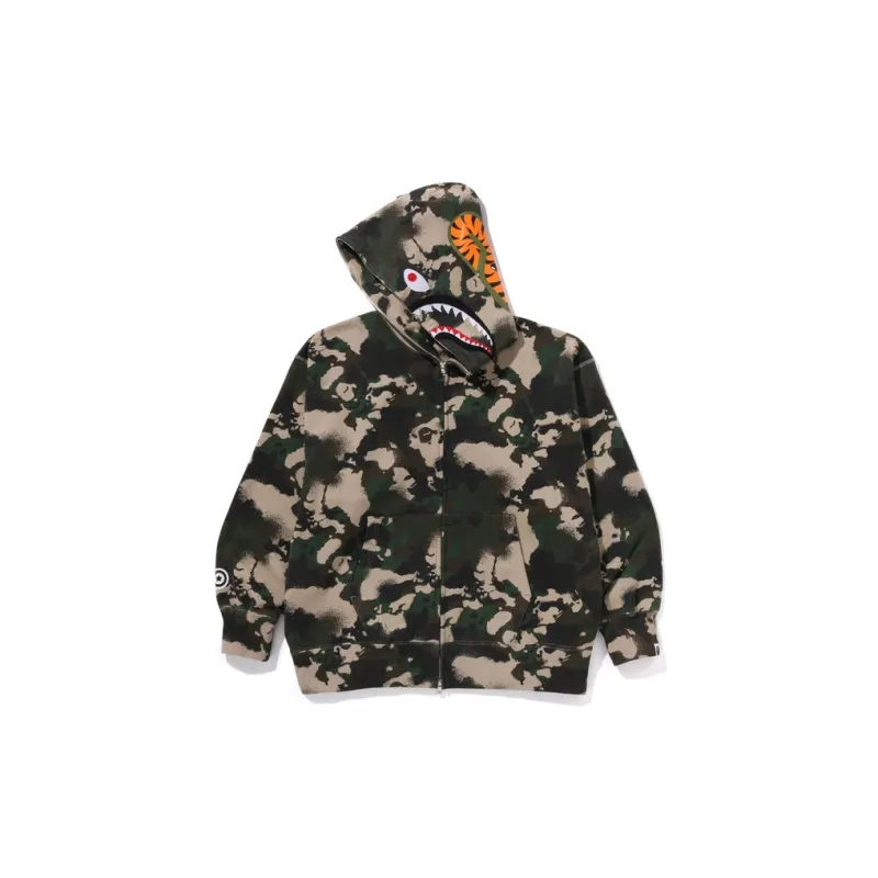 Bape Map Camo Shark Full Zip Hoodie-1