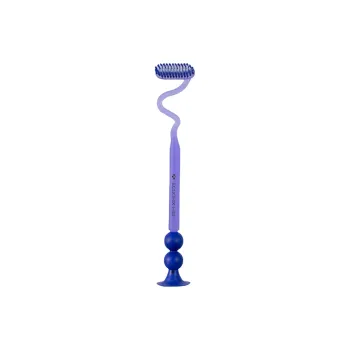 Ecoobix Z Shaped Toothbrushes Fine Soft Brush Up And Down, Vertical Bottom With Suction Cup