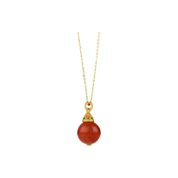 Linguanying Southern Red Agate Necklaces Women's
