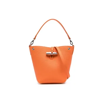 LONGCHAMP Xs Le Roseau Essential Leather Bucket Bag