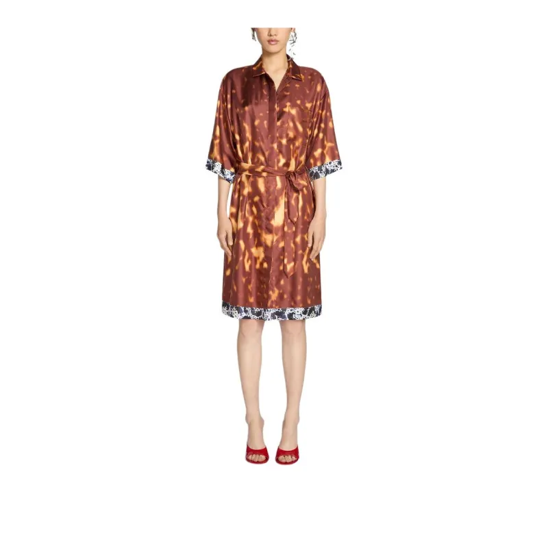 DRIES VAN NOTEN Silk Shirt Dress-1