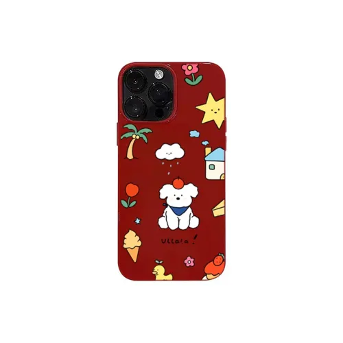 XIANGRIKE TPU Material Rainy Puppy Phone Case Compatible With IPhone 15/14 Plus/13/12/11/15 Pro Max/XS/XR/XS Max/8 Plus