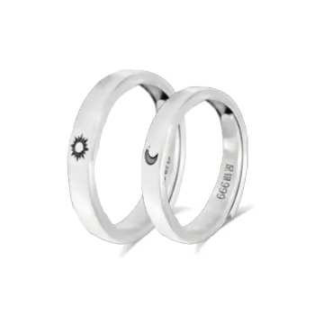 CHINA GOLD 999 Fine Silver Rings Unisex