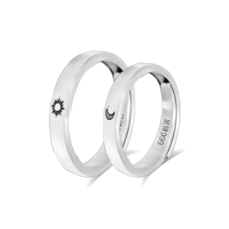 CHINA GOLD 999 Fine Silver Rings Unisex-2