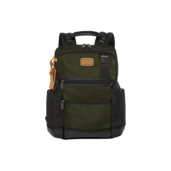 TUMI Nylon With Cow Leather Backpack Regular Men's Olive