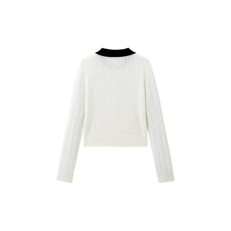 LEDIN Knitwear Women's Mist White-1