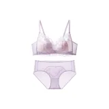 Gray Purple-[Bra+Underpants]