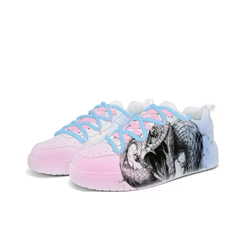 Cold Cicadas Yesterday Slip Resistant, Abrasion Resistant, Lightweight, Breathable Low Top Skateboard Shoes Unisex-1