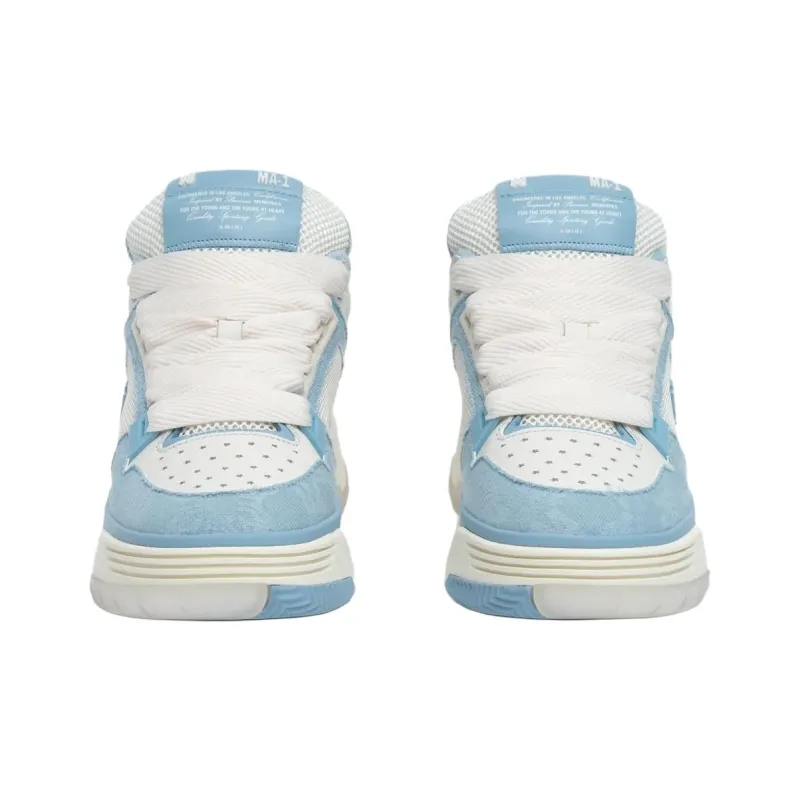 AMIRI MA 1 Ocean Sky Quad Monogram Print Women's-4