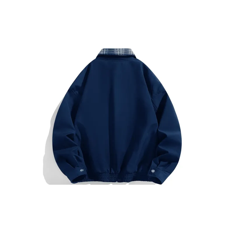 ADOONGA Jackets Coats Unisex Navy Blue-7
