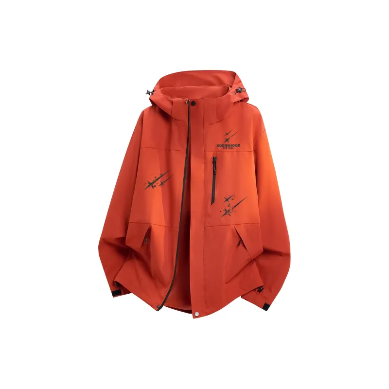 ROBINHOOD Water-Resistant Windproof Wear-Resistant Warm Windbreaker Jacket Unisex-22
