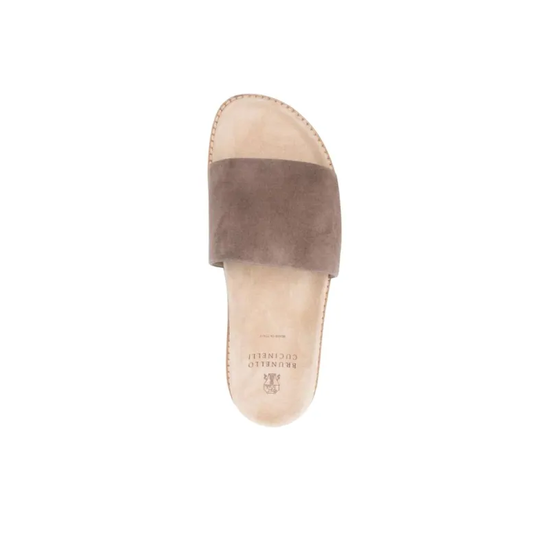 Brunello Cucinelli Suede Slides-4