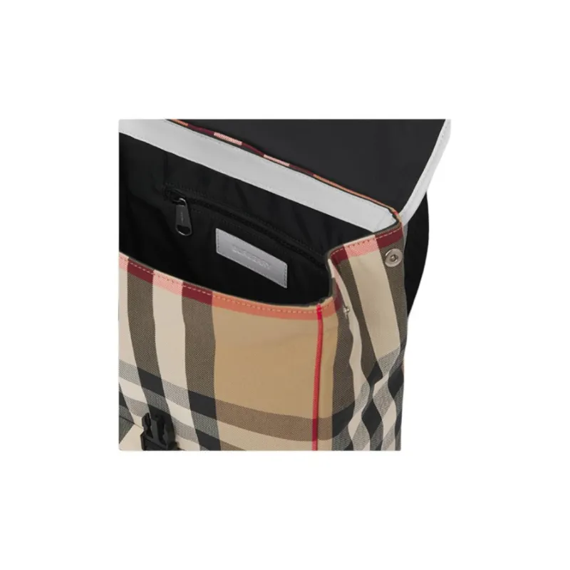 Burberry Vintage Cotton Backpack Unisex Archive Beige-2