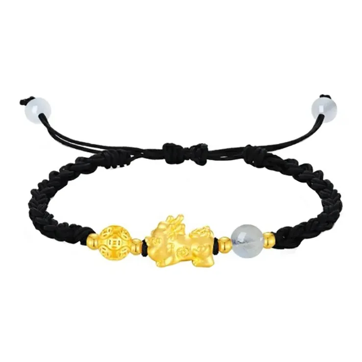 ZHOUBAIFU Gold Bracelet Unisex-3