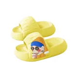 Yellow "Rich Woman" Slippers with EVA Platform