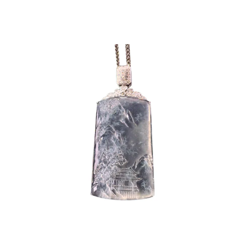 Xiangyan Ice Type Jadeite Necklaces Unisex-0