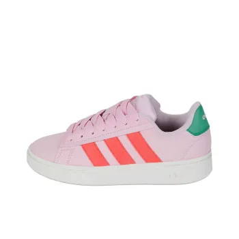 Adidas GRAND COURT ALPHA Durable Breathable Low Top Skateboard Shoes Women's Pink
