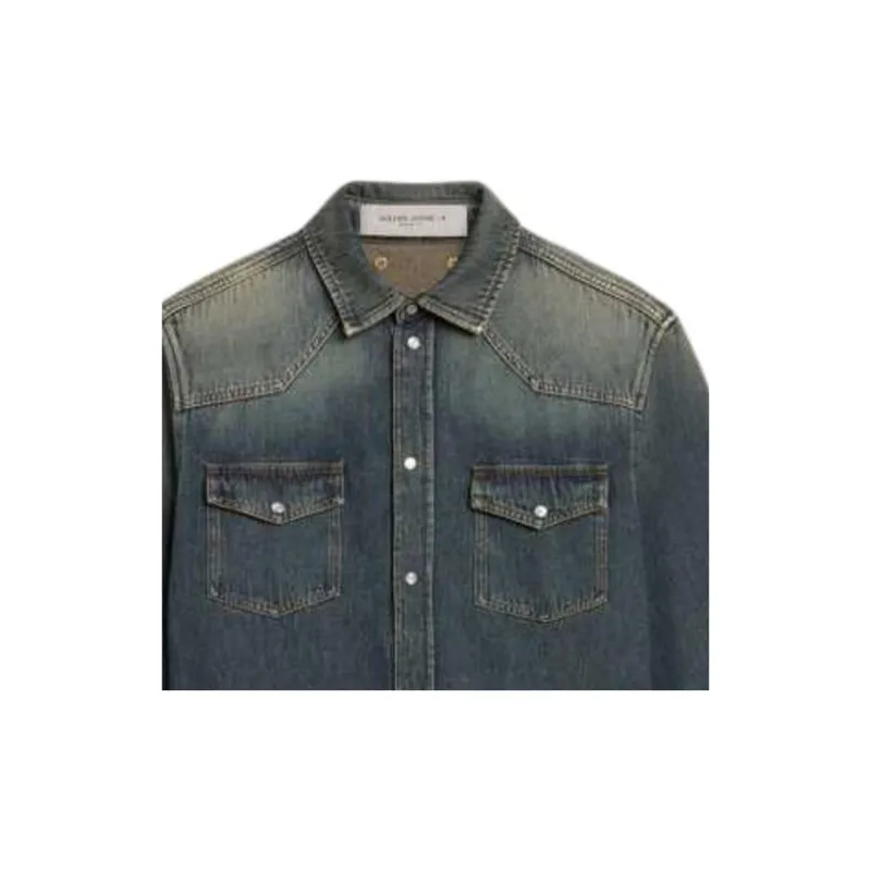 Golden Goose FW24 Denim Jacket Men's Blue-2