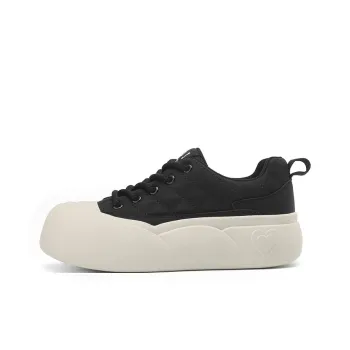 JOSINY Ugly Cute Big Head Puffy Shoes Low Top Student Casual Sports Skateboard Shoes Women's Black