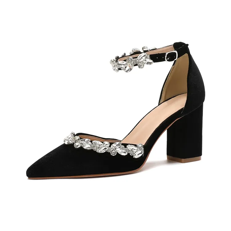 MCKP Chunky Heel High Heels 8cm Women's-6