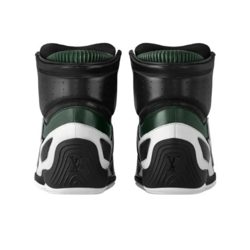 LOUIS VUITTON Footprint Racing 2025 Spring Summer Men's Collection High Top Casual Shoes Men's Black-3