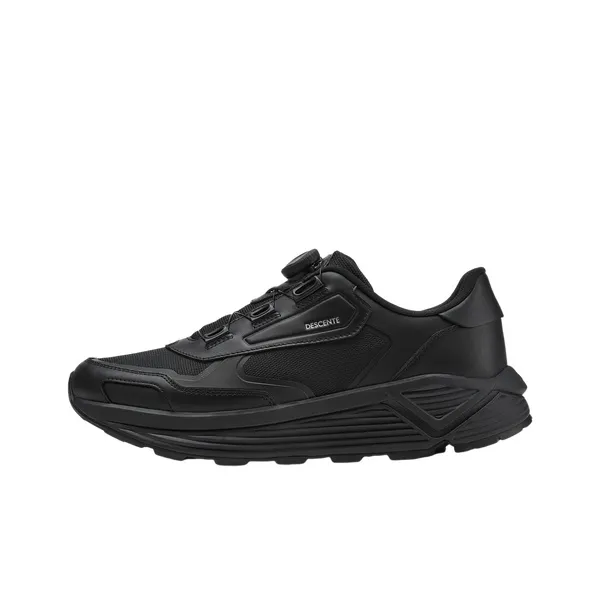 DESCENTE DUALIS Urban Commuting Abrasion Resistant Low Top Casual Shoes Women's Black-0