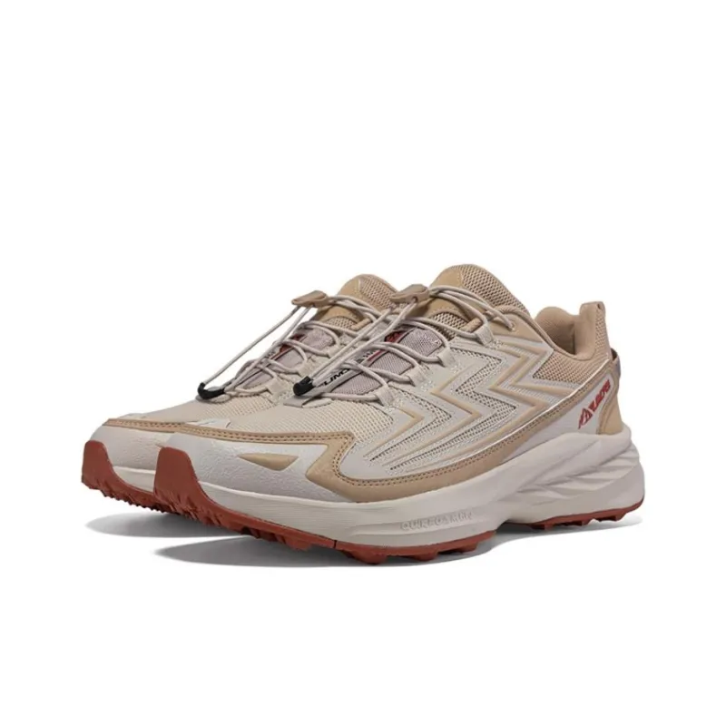 361° Cushioning Wear-Resistant Low-Top Outdoor Shoes Men's Beige Brown-1