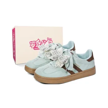Lovely You Lightweight Wear Resistant And Coverage Low Top Skateboard Shoes Women's Green Brown