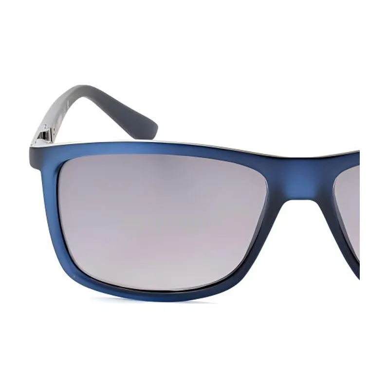 GUESS Polycarbonate Resin Rectangular Sunglasses Men's Blue-2