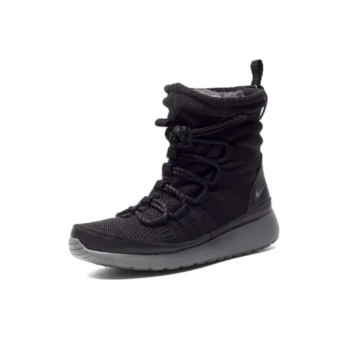 Nike Roshe One Warm And Wear Resistant Short Snow Boots Women's Black