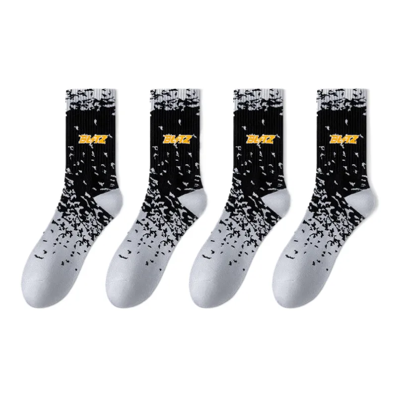 Cotton Gene Mid Calf Socks Men's 4 Pack-7