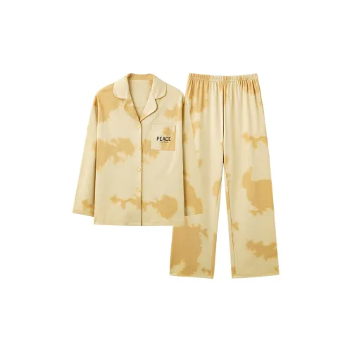 XIAFENYAN Pajama Set Women's Yellow